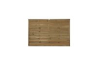 Forest Garden 1.8m x 1.2m Pressure Treated Decorative Europa Plain Fence Panel - Pack of 3