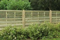 Forest Garden 1.8m x 1.5m Pressure Treated Decorative Kyoto Fence Panel - Pack of 5