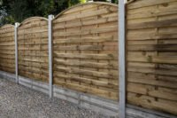 Forest Garden 1.8m x 1.8m Pressure Treated Decorative Dome Top Fence Panel - Pack of 5