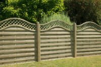 Forest Garden 1.8m x 1.8m Pressure Treated Decorative Europa Prague Fence Panel - Pack of 3