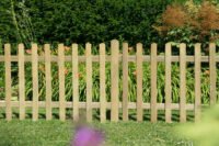 Forest Garden 6ft x 3ft (1.83m x 0.9m) Pressure Treated Ultima Pale Picket Fence Panel - Pack of 3