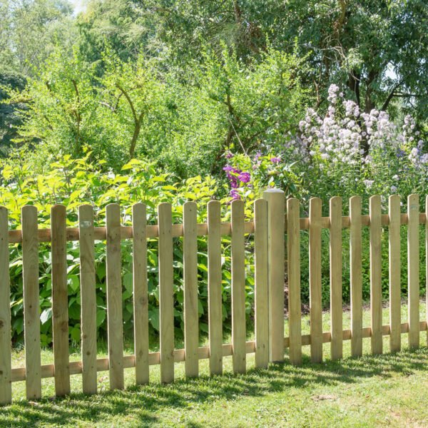 Forest Garden 6ft x 3ft (1.8m x 0.9m) Pressure Treated Heavy Duty Pale Fence Panel - Pack of 4