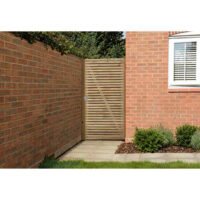 Forest Garden Double Slatted Gate 6ft