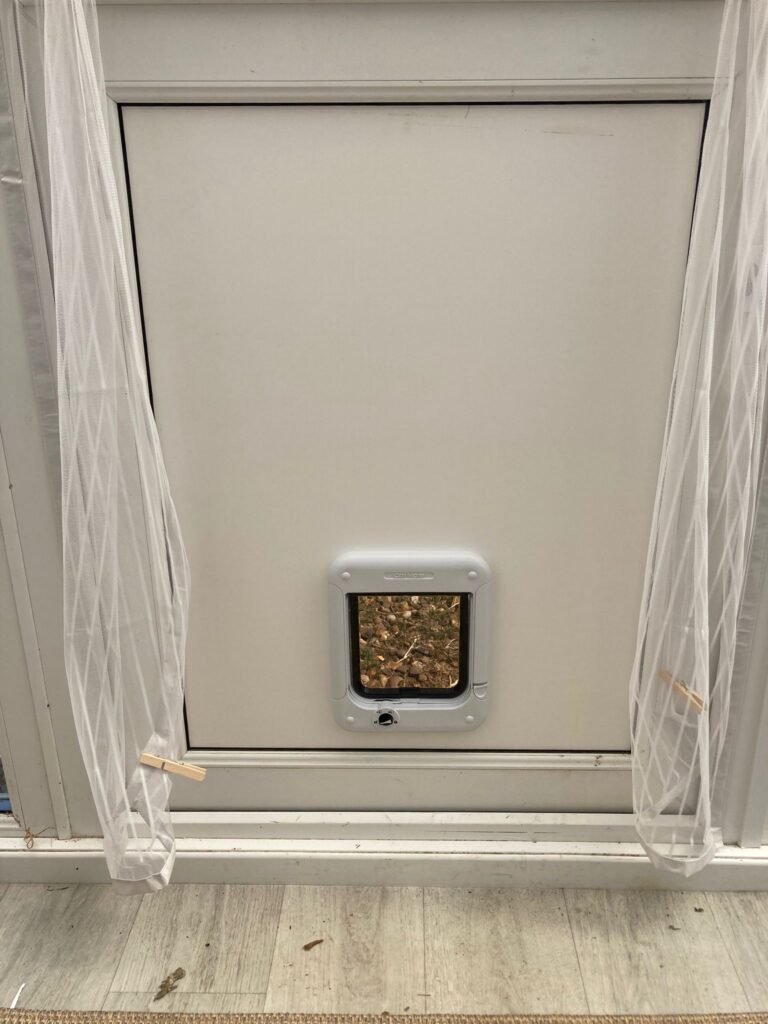 Catflap in UPVC Panel - USTYLE Home Improvements